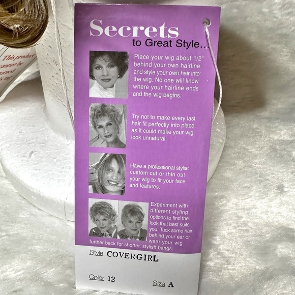 NWT Paula Young Cover Girl Whisper Lite Wig A2182 Light Golden Brown Average - Picture 7 of 11